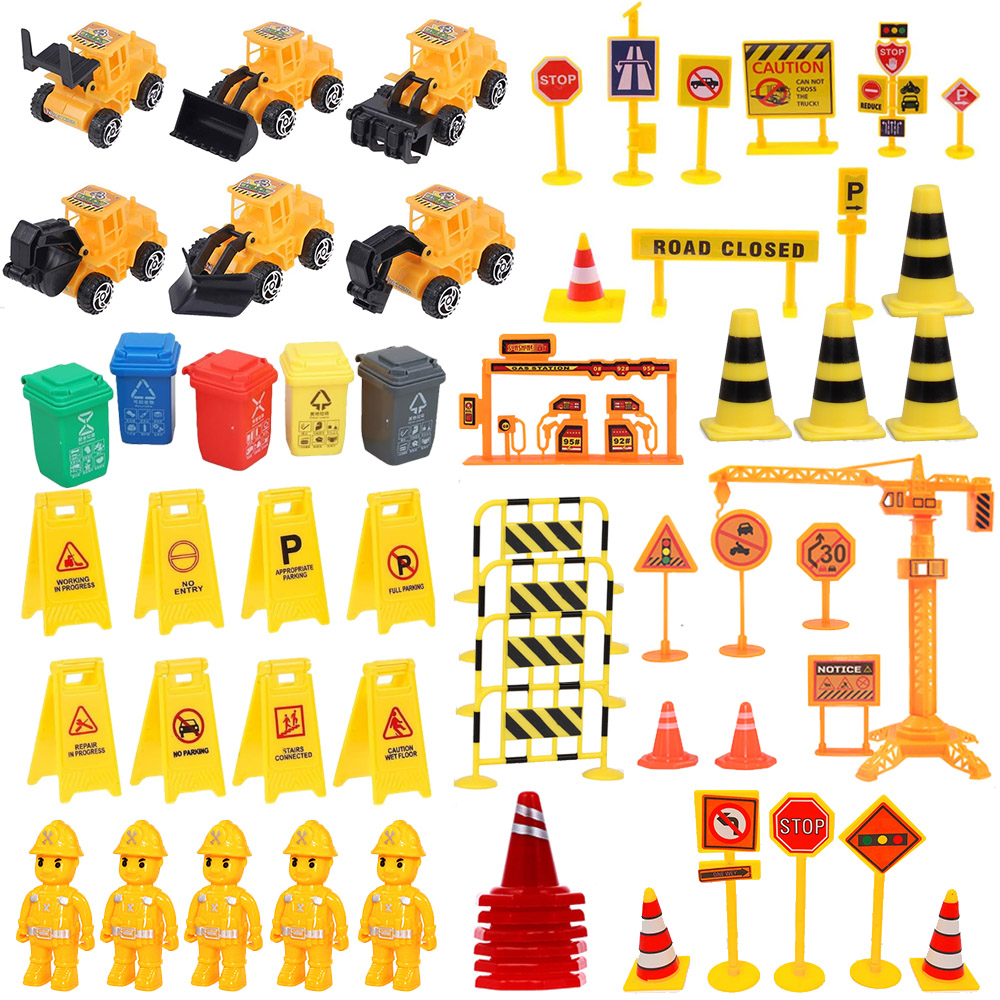 Heavy Equipment Birthday Theme - Mini Construction Vehicles Construction Cake Toppers