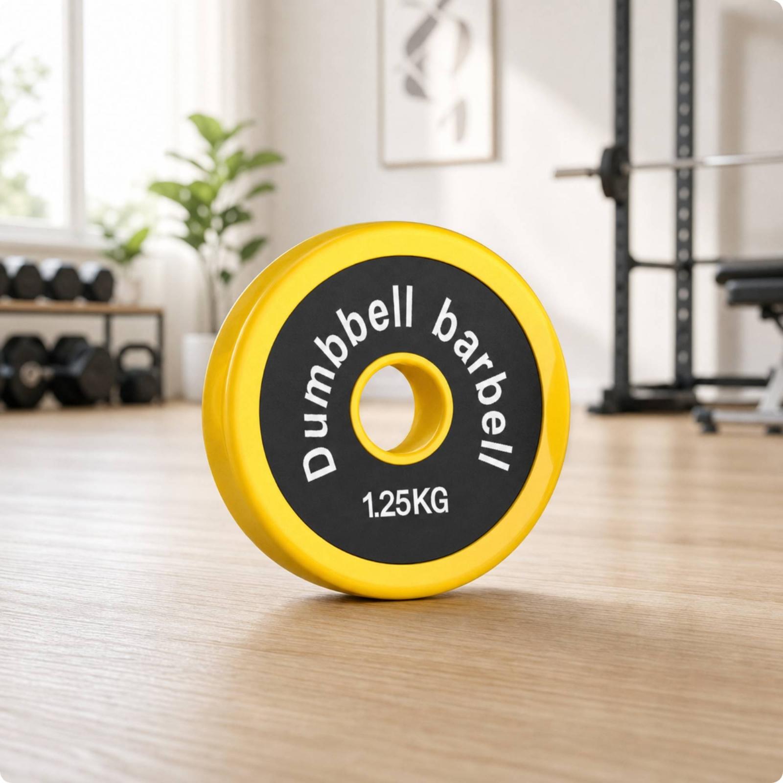 Rubber Weight Plate for Barbel - Heavy Equipment Yellow Iron review and price