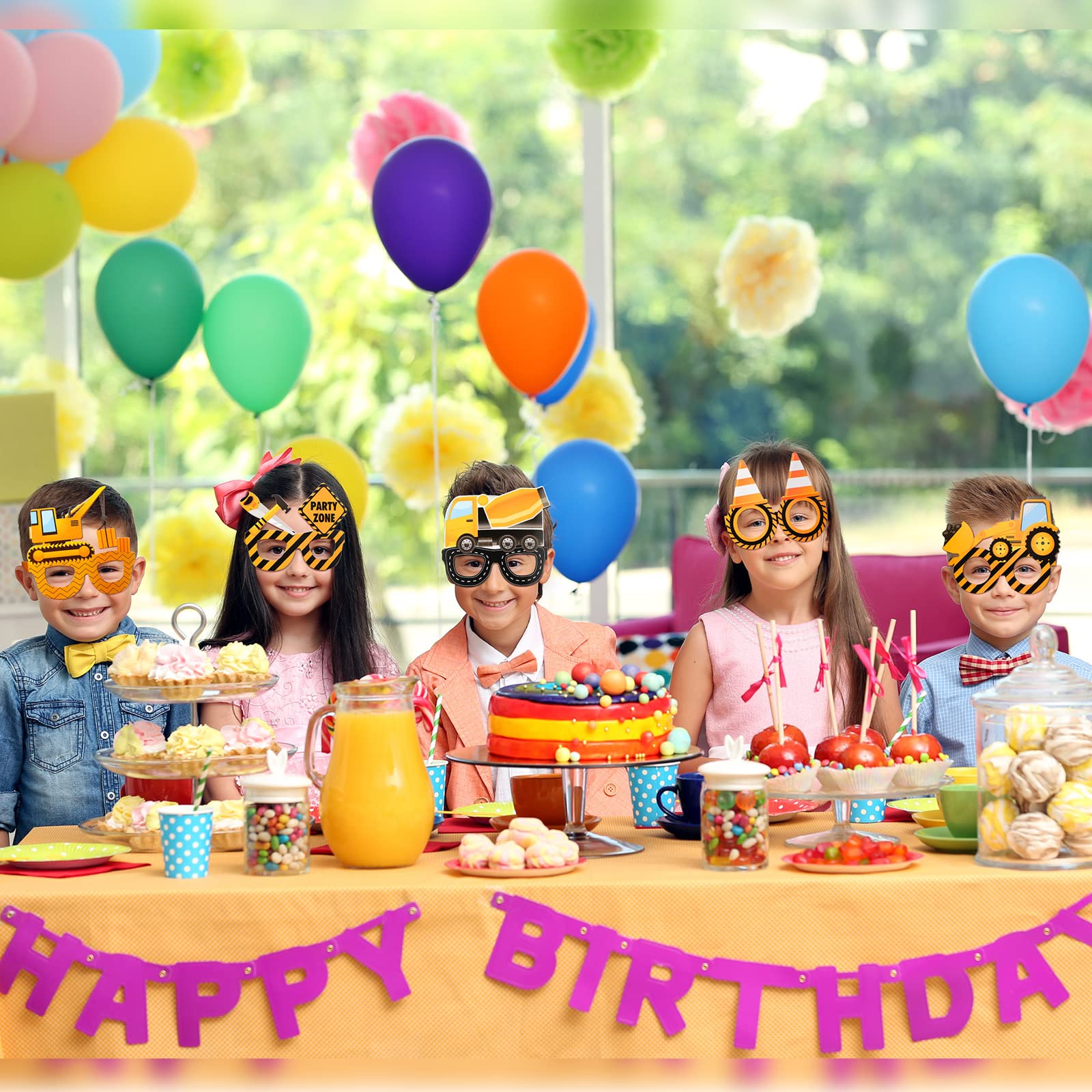 12Pcs Construction Theme Party - Heavy Equipment Birthday Theme review and price