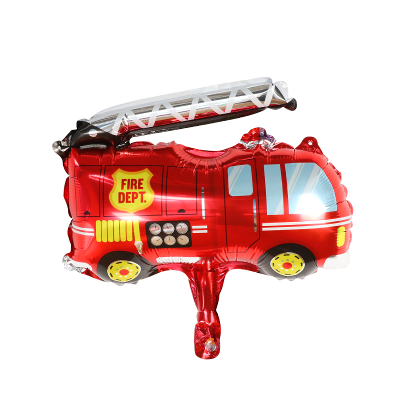 10Pcs Mini Cartoon Car Foil Ba - Heavy Equipment Birthday Theme review and price