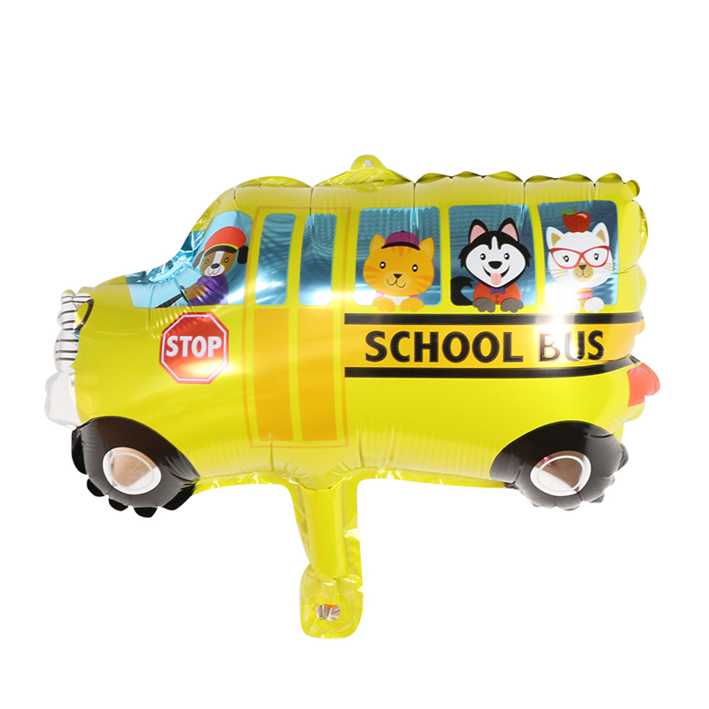 10Pcs Mini Cartoon Car Foil Ba - Heavy Equipment Birthday Theme review and price