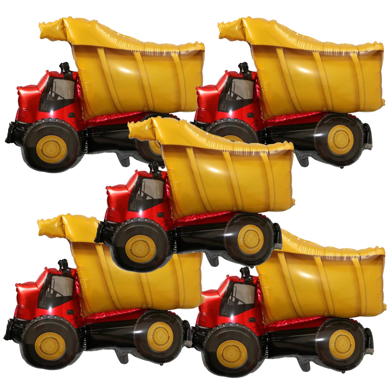 5pcs Engineering Vehicle Ballo - Heavy Equipment Birthday Theme review and price