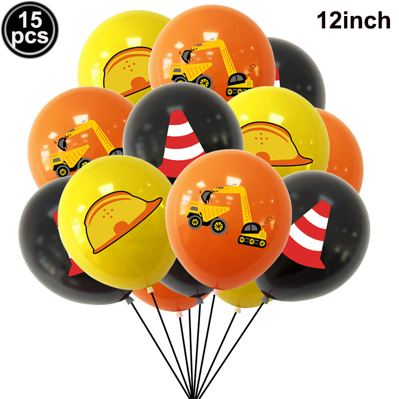 Construction 4D Foil Balloons  - Heavy Equipment Birthday Theme review and price