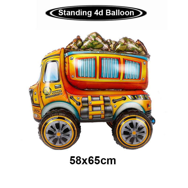 Construction 4D Foil Balloons  - Heavy Equipment Birthday Theme review and price