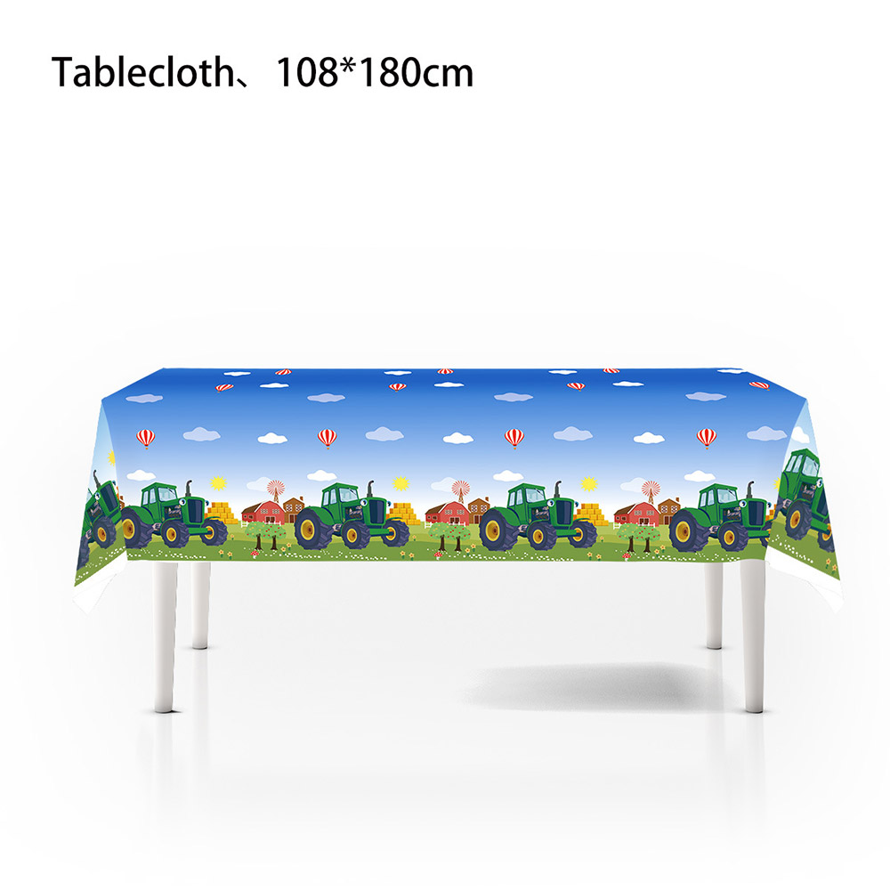 Green Farm Tractor Birthday Pa - Heavy Equipment Birthday Theme review and price
